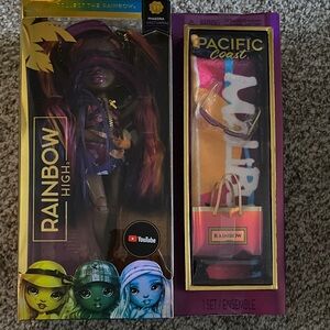 Rainbow High Doll & Accessory Set - Purple, Gold, Pink Accents